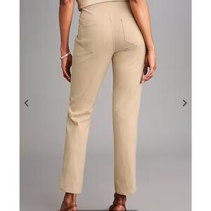 J. Jill Wearever Smooth Fit Knit Jeans  Stretchy Tan Camel Wrinkle-free J.Jill